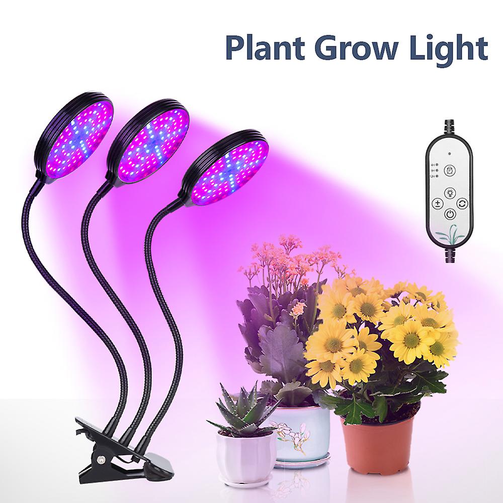 Usb Plant Grow Light Red and Blue Spectrum Adjustable Desktop Clamp Growing Lamp For Indoor Plants 5 Dimmable Levels 4/8/12h Timer No.250493