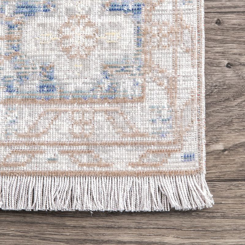 nuLOOM Karla Vintage Fringe Framed Rug - 4'3 x 6'6