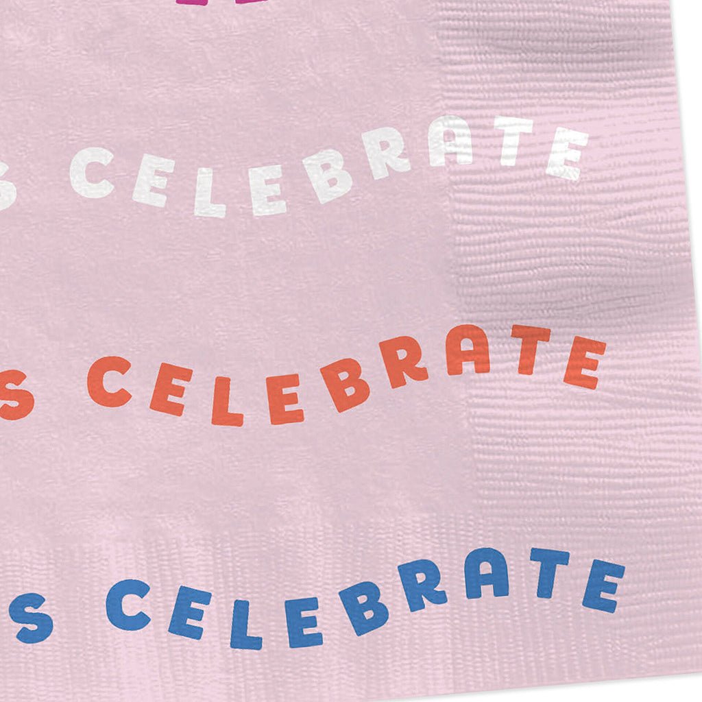 Hallmark  “Let's Celebrate” Cocktail Napkins, Set of 16