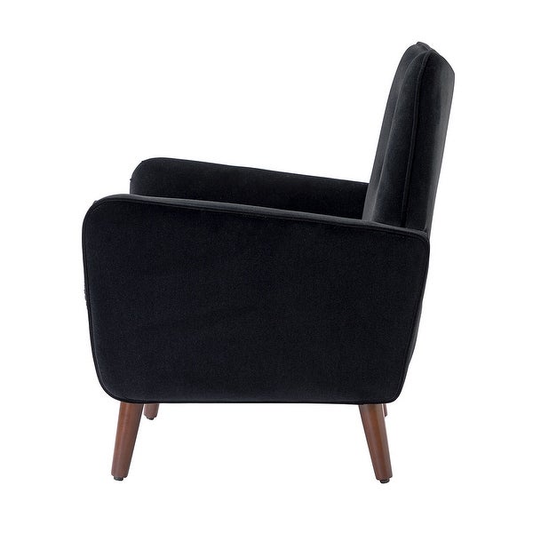 Epirus Upholstered Accent Armchair with Button Tufted Back by HULALA HOME