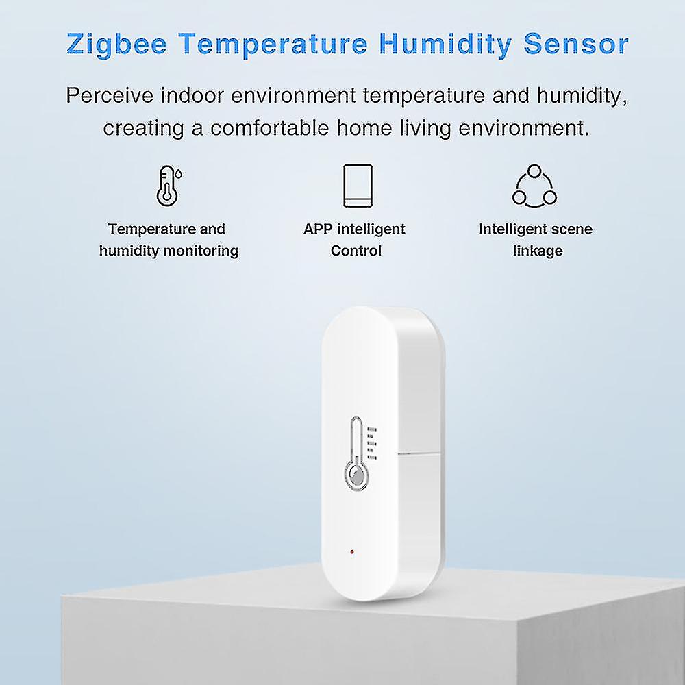 Tuya Zigbee Temperature And Humidity Sensor Smart Home Detector