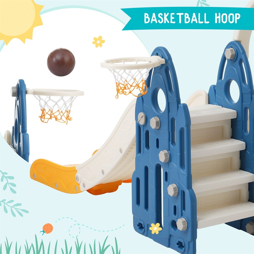 Toddler Slide and Swing Set 4 in 1