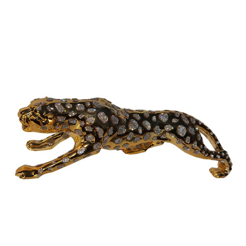 Ambrose Diamond Encrusted Gold Plated Panther (40...