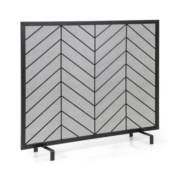 Costway 38 x 31 Inch Single Panel Fireplace Screen...