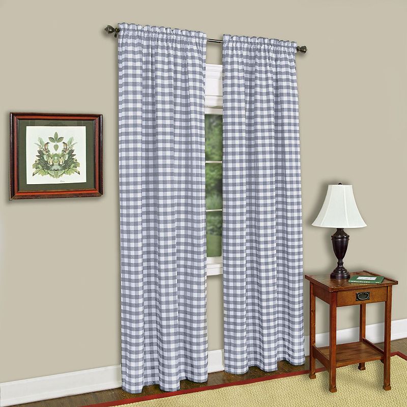 Buffalo Check 1-Panel Window Curtain