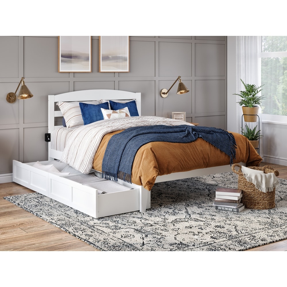 Warren Platform Bed with 2 Storage Drawers