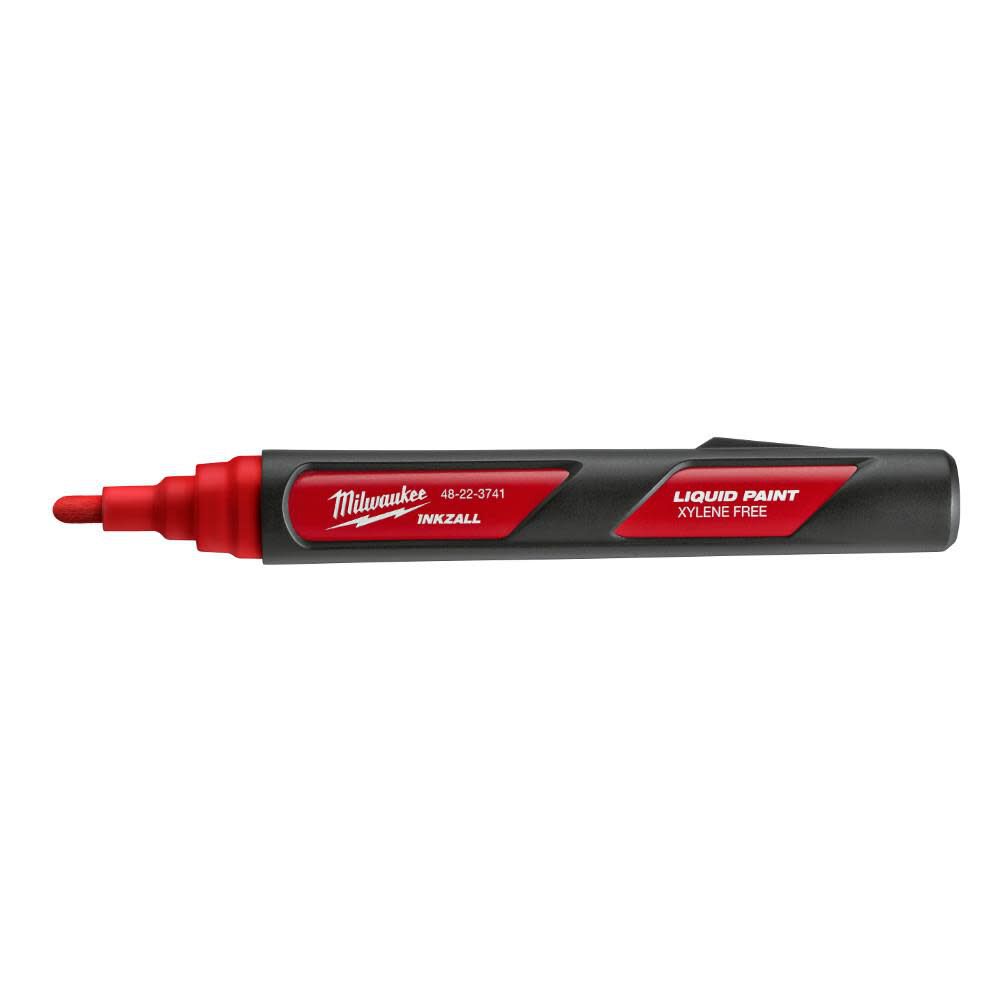 Milwaukee INKZALL Red Paint Marker 48-22-3741 from Milwaukee