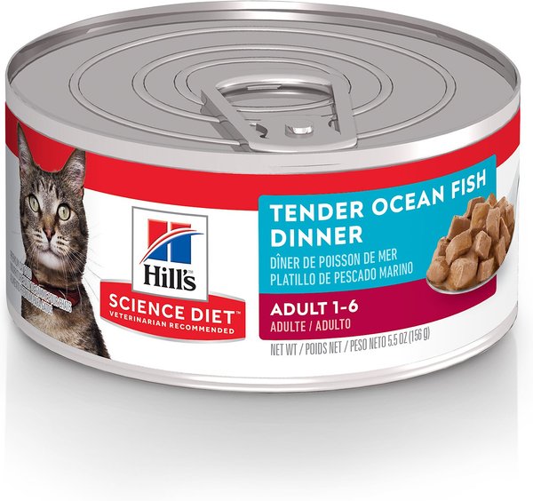 Hill's Science Diet Adult Tender Ocean Fish Dinner Canned Cat Food