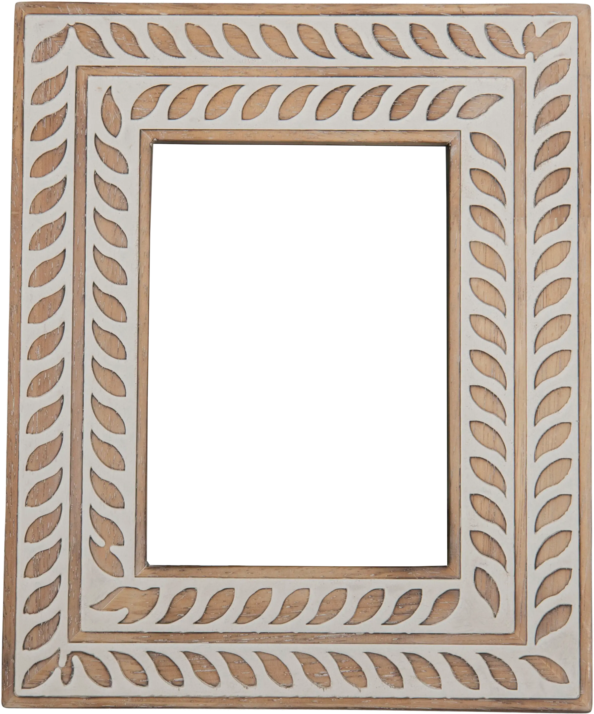 5x7 Whitewash Wooden Picture Frame