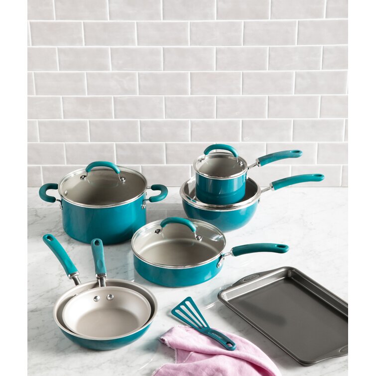 Rachael Ray Create Delicious Aluminum Nonstick Cookware Set, 13-Piece