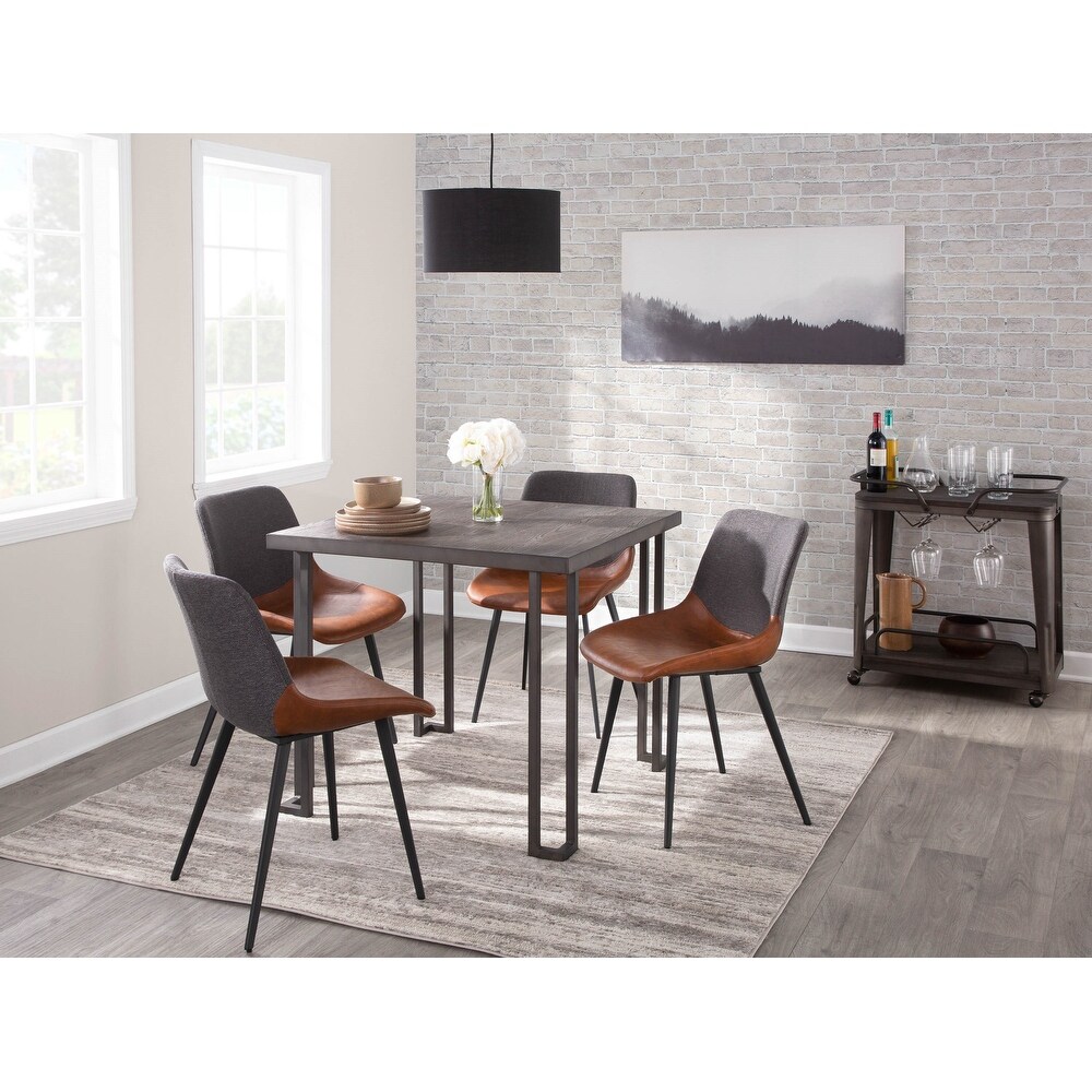 Carbon Loft Arturio Industrial Wood   Metal Dinette Table