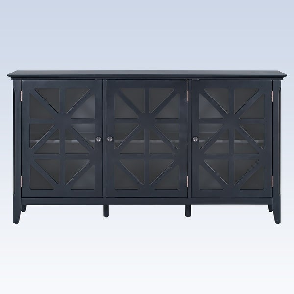 Modern Console Table Sideboard for Living Room With 3 Doors