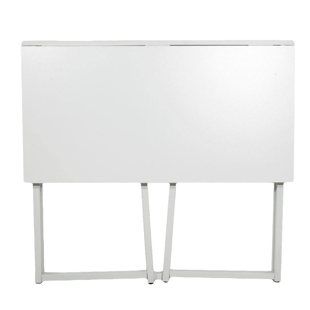 Karl home Simple Collapsible 31.5 in. H W Retangular White Computer Desk 941228126885