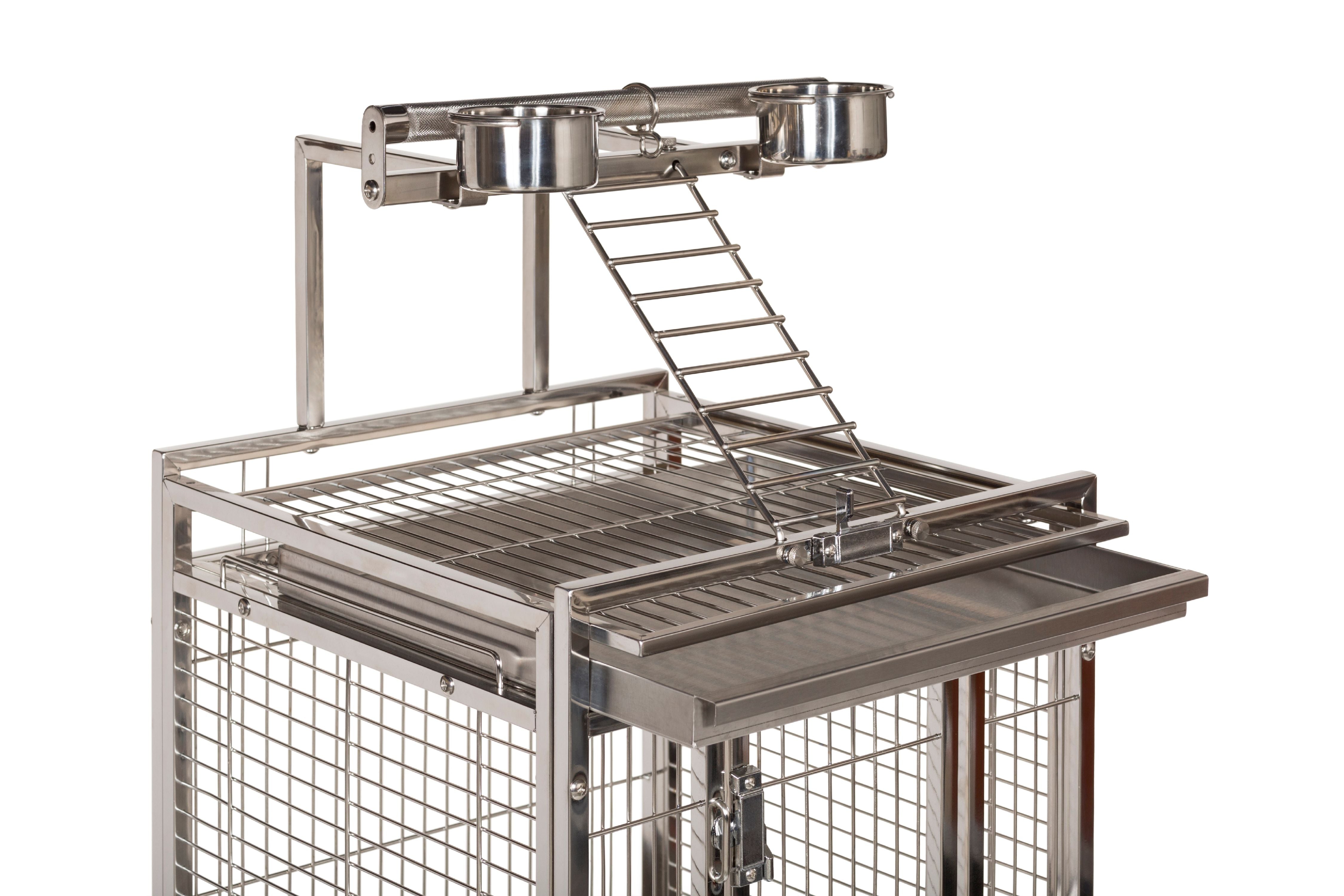 Prevue Pet Products Small Stainless Steel Play Top Bird Cage 3451