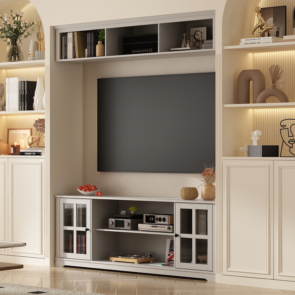 Living Room Set with TV Stand and Two Bookcases Doors 102\