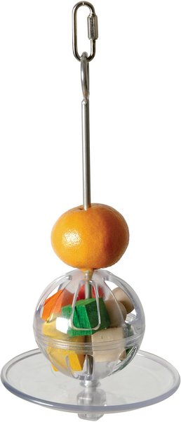 Caitec Featherland Paradise Fillable Ball and Kabob Bird Toy