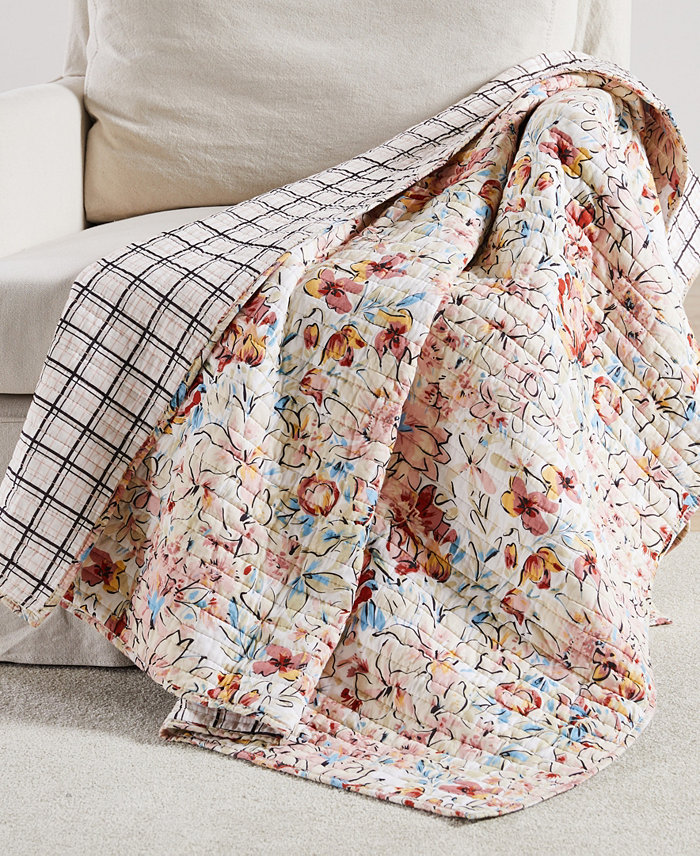 Levtex Leonora Reversible Quilted Throw， 50