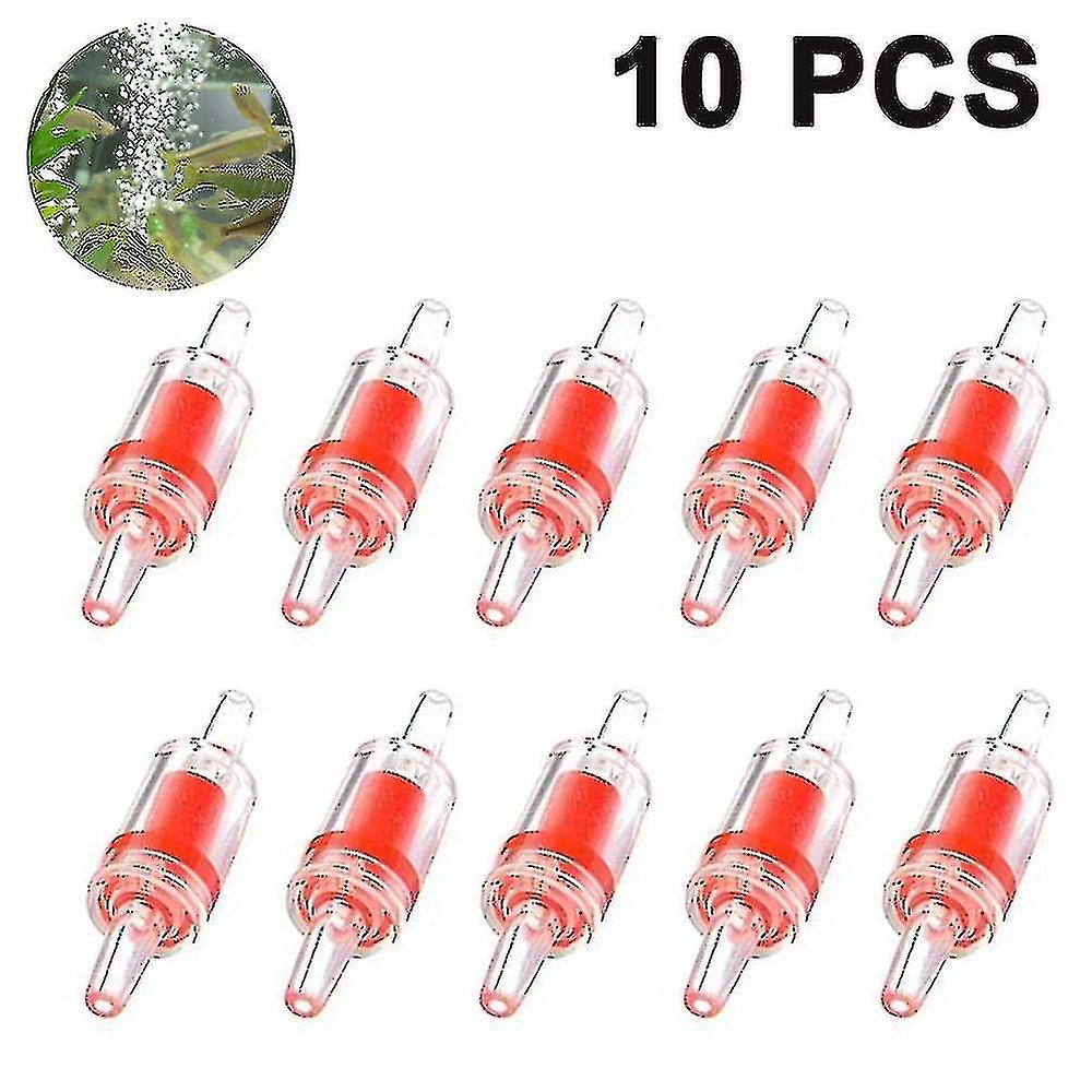 Plastic One Way Non-return Check Valves 10pcs Aquarium Air Pump