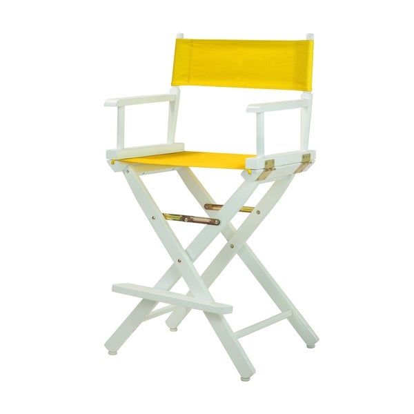 White Frame 24-inch Director's Chair