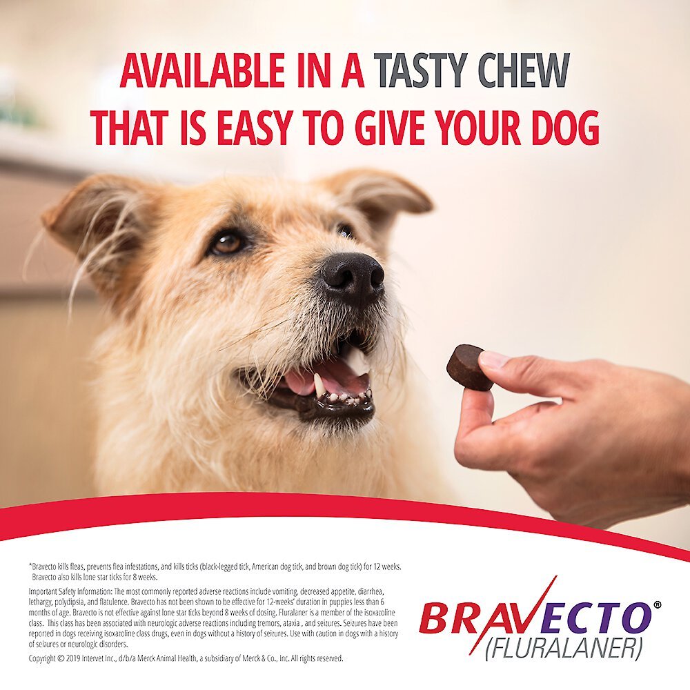 Bravecto Chew for Dogs， 4.4-9.9 lbs， (Yellow Box)