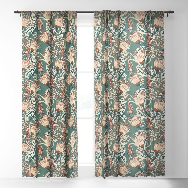 X 84 quot Single Panel Sheer Window Curtain Deny Designs