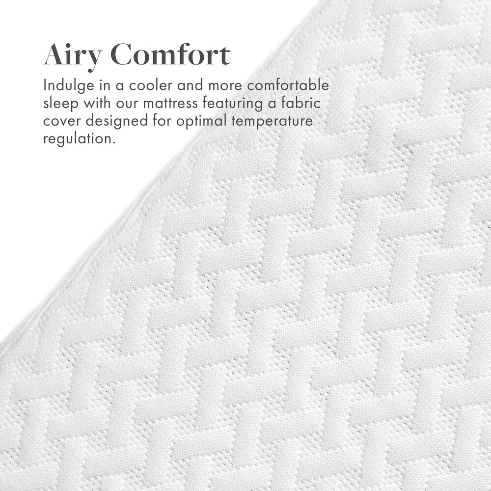 A1Sleep Airess Collection 5 inch Bamboo Charcoal Infused Memory Foam Mattress