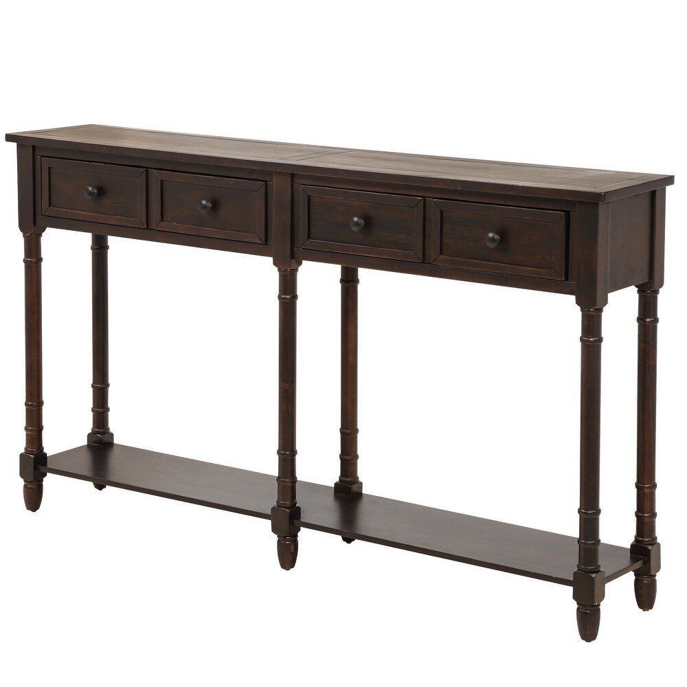 Copper Grove Barregarrow 2 drawer Console Table and Bottom Shelf