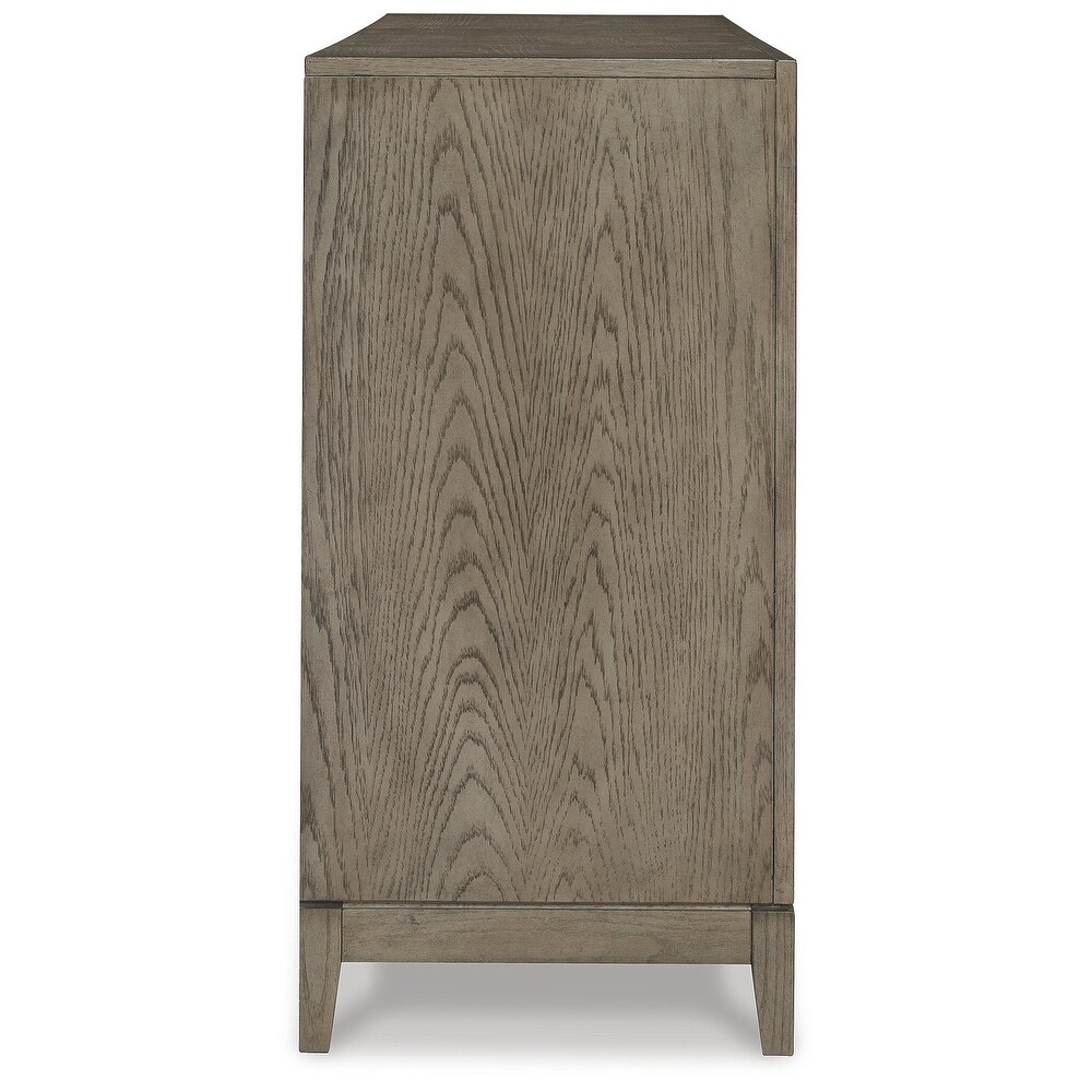 Signature Design by Ashley Chrestner Gray/Brown Dining Server   64\