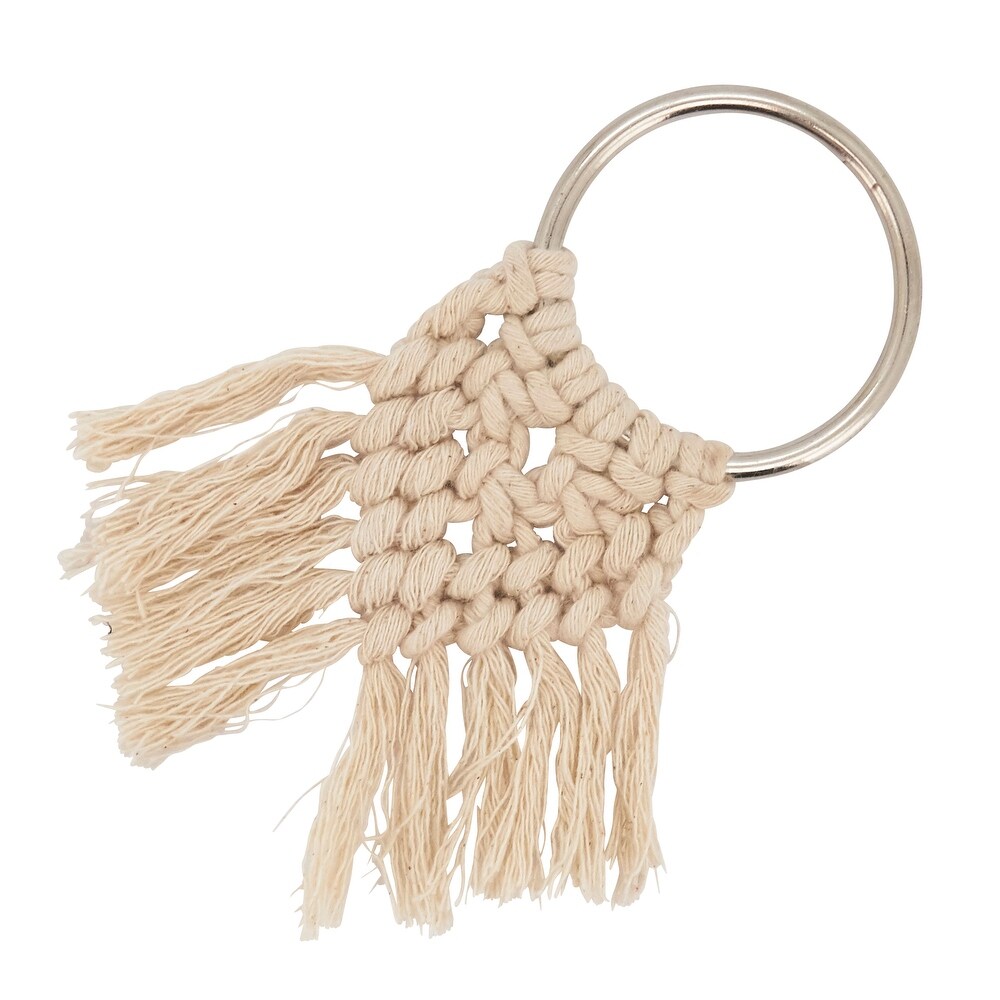 Napkin Rings With Braided Design (Set of 4)