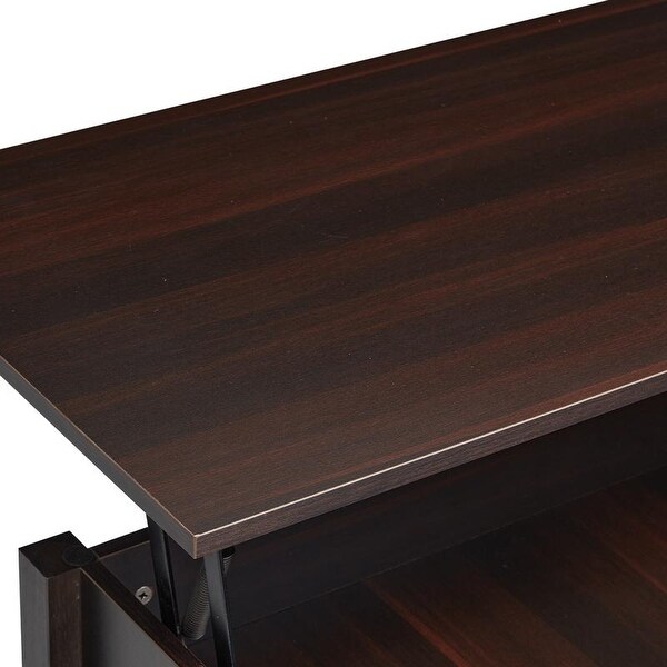 Lift Top Coffee Table Dining Table for Office， Small Apartment