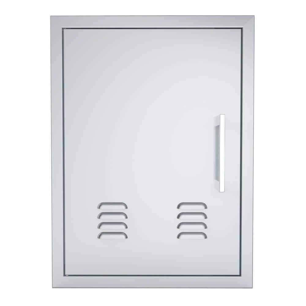 Sunstone Signature Series 20 in. x 27 in. 304 Stainless Steel Left Swing Vertical Vented Door BA-VDVL1724