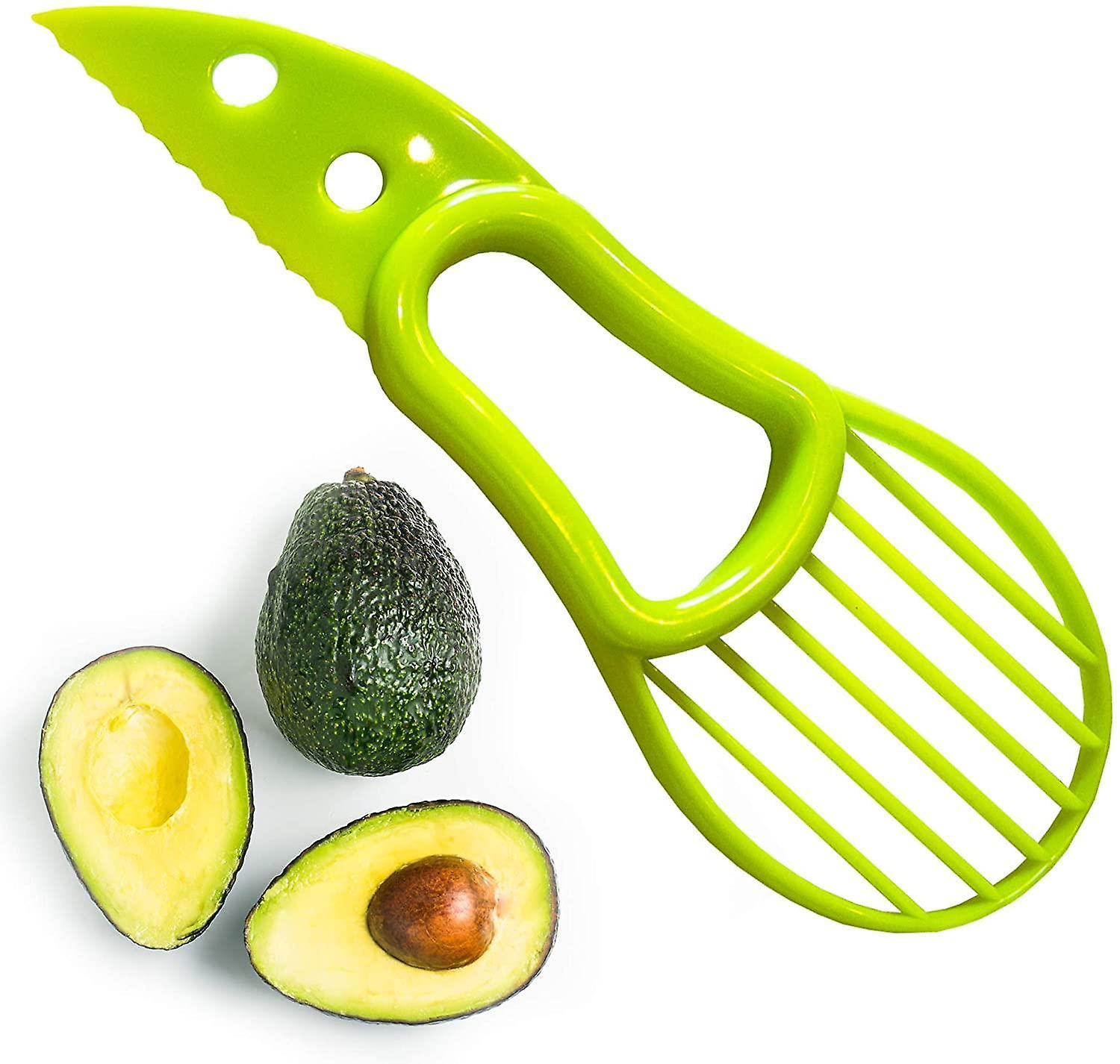 3pcs Pp Plastic Avocado Knife， Avocado Cutting Knife， Fruit Cutter， Avocado Slicer， Stone Removal And Pulp Separator