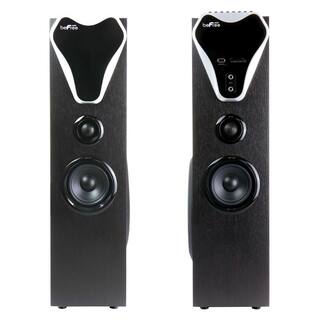 BEFREE SOUND 2.1 Channel Tower Speakers in Black 985116498M