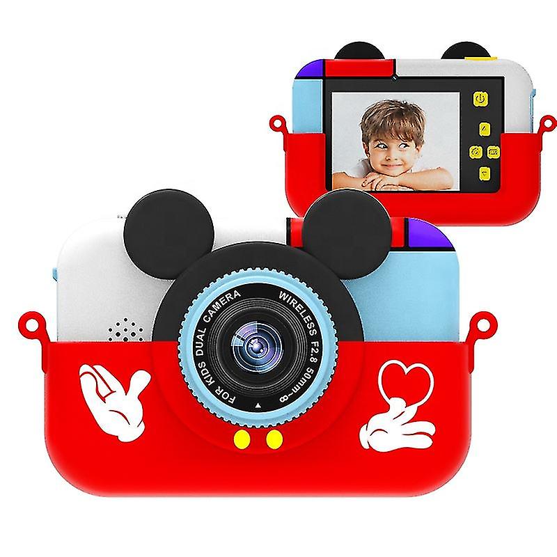 Boys Girl  Mouse Kids Camera 2.4 Inch 1080p Hd Fun Dual Digital Camera Game Toy