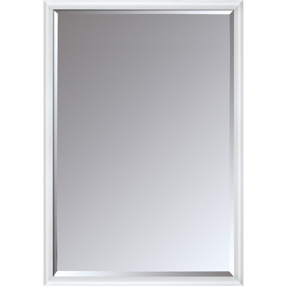 La Pastiche by overstockArt Moderne Blanc Framed Mirror  38.75\