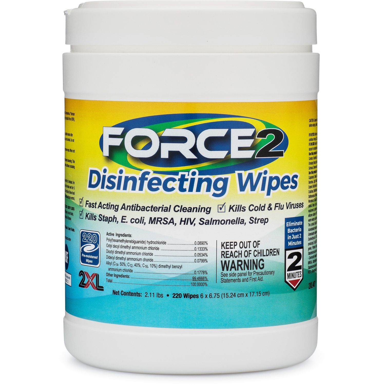 FORCE2 Disinfecting Wipes by 2XL Corporation TXL407