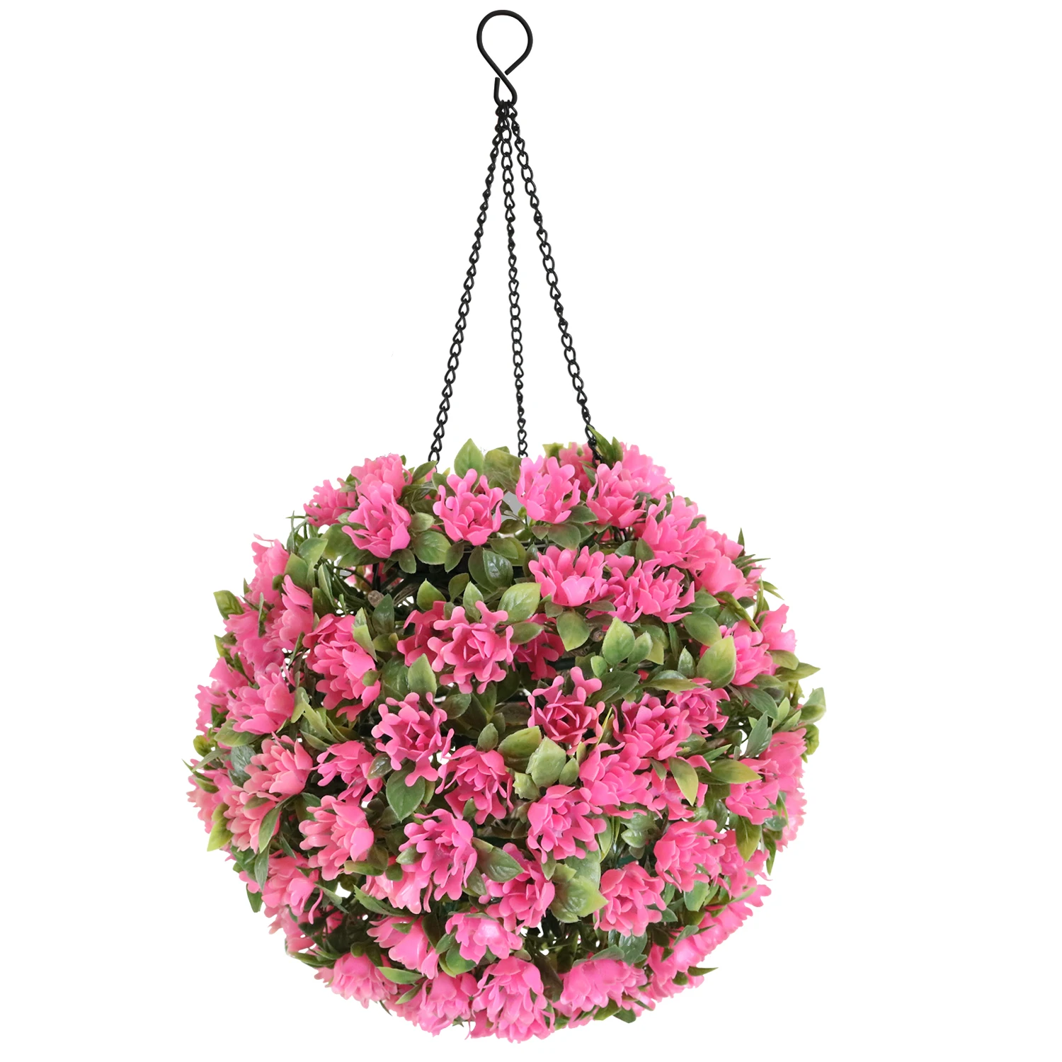 Hot Sells Garden Supplies Waterproof Artificial Flowers Ball Lantern Solar LED Lights Outdoor Decoration