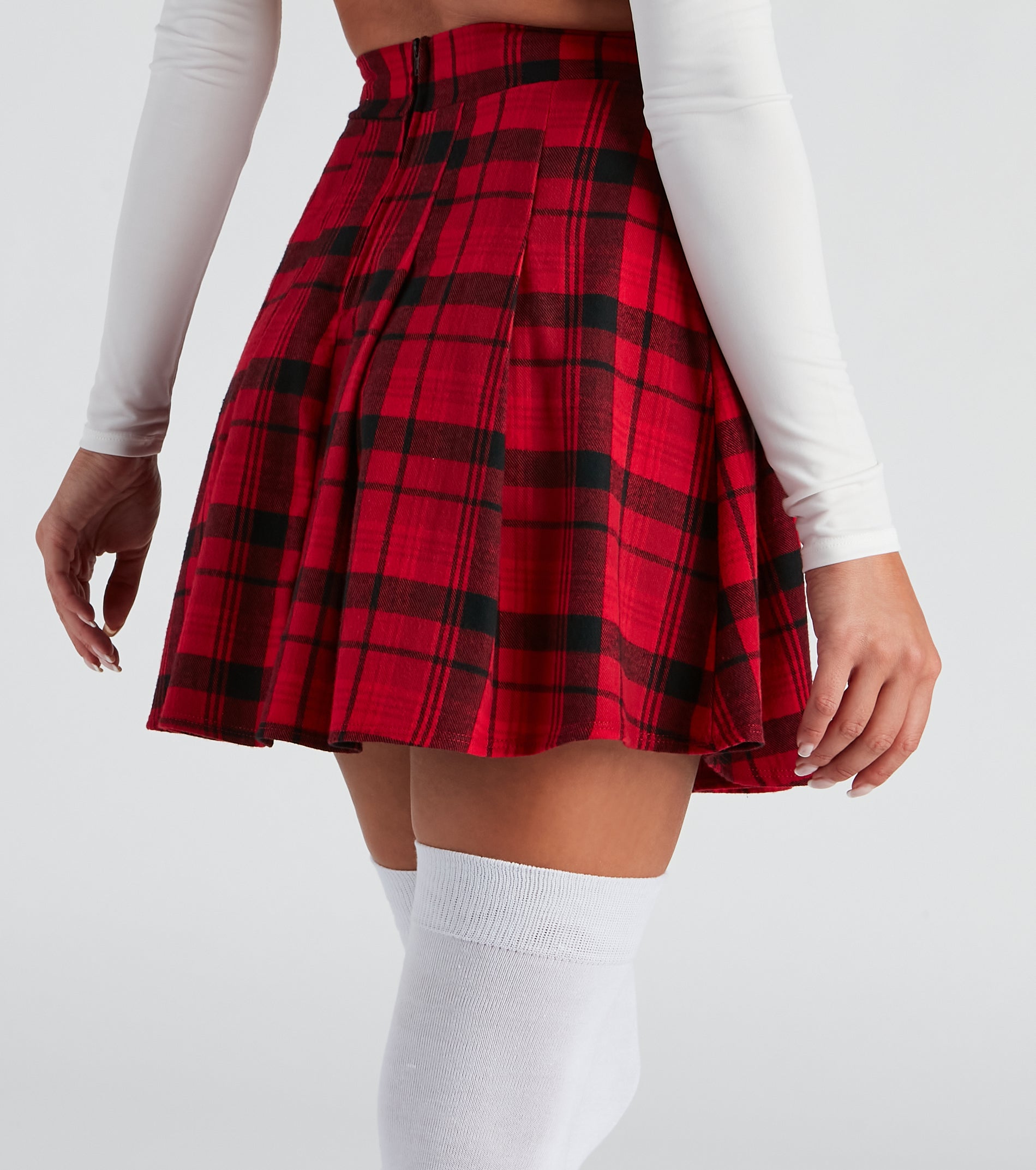 Sassy Plaid Skater Skirt