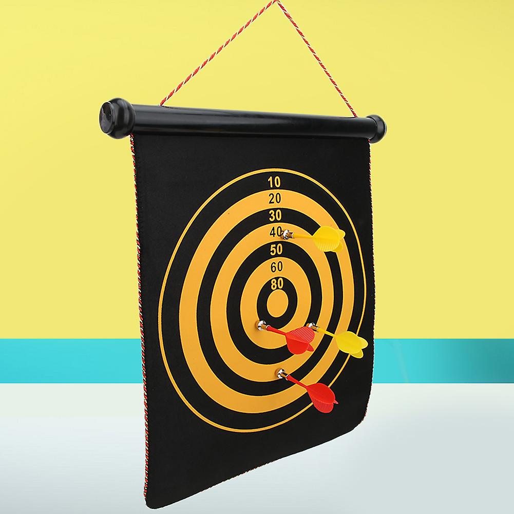 Children Interactive Toys Flocking Magnetic Two-sided Darts Target For Safety Fitness And Professional Training