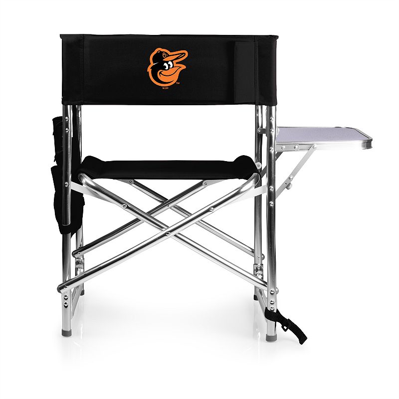 Picnic Time Baltimore Orioles Sports Side Table Chair