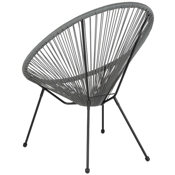 Rattan/ Bungee Papasan Lounge Chair