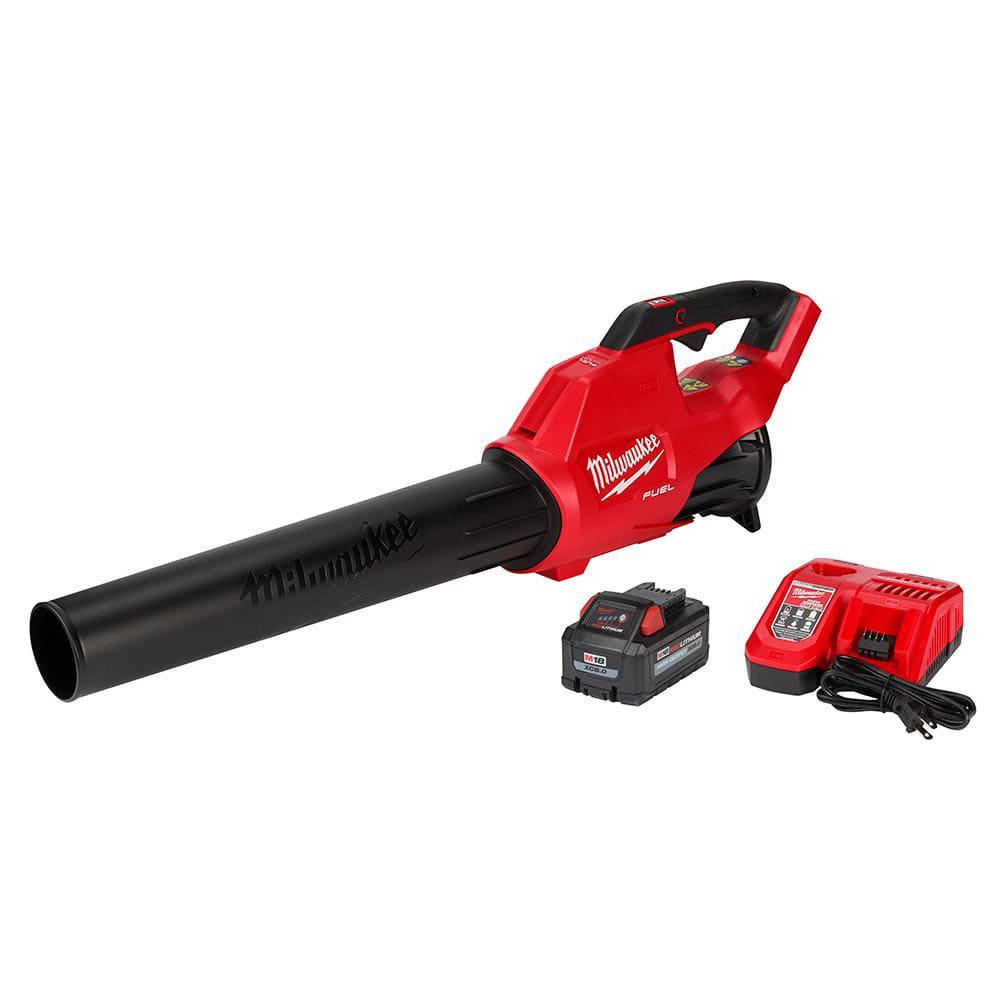 Milwaukee M18 FUEL 18 in 18V LithiumIon Cordless Brushless Hedge Trimmer with Blower 8AH Battery and Charger Combo