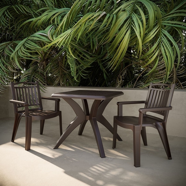 Windsor Chairs and Marcella Table 3Piece Outdoor Dining Set