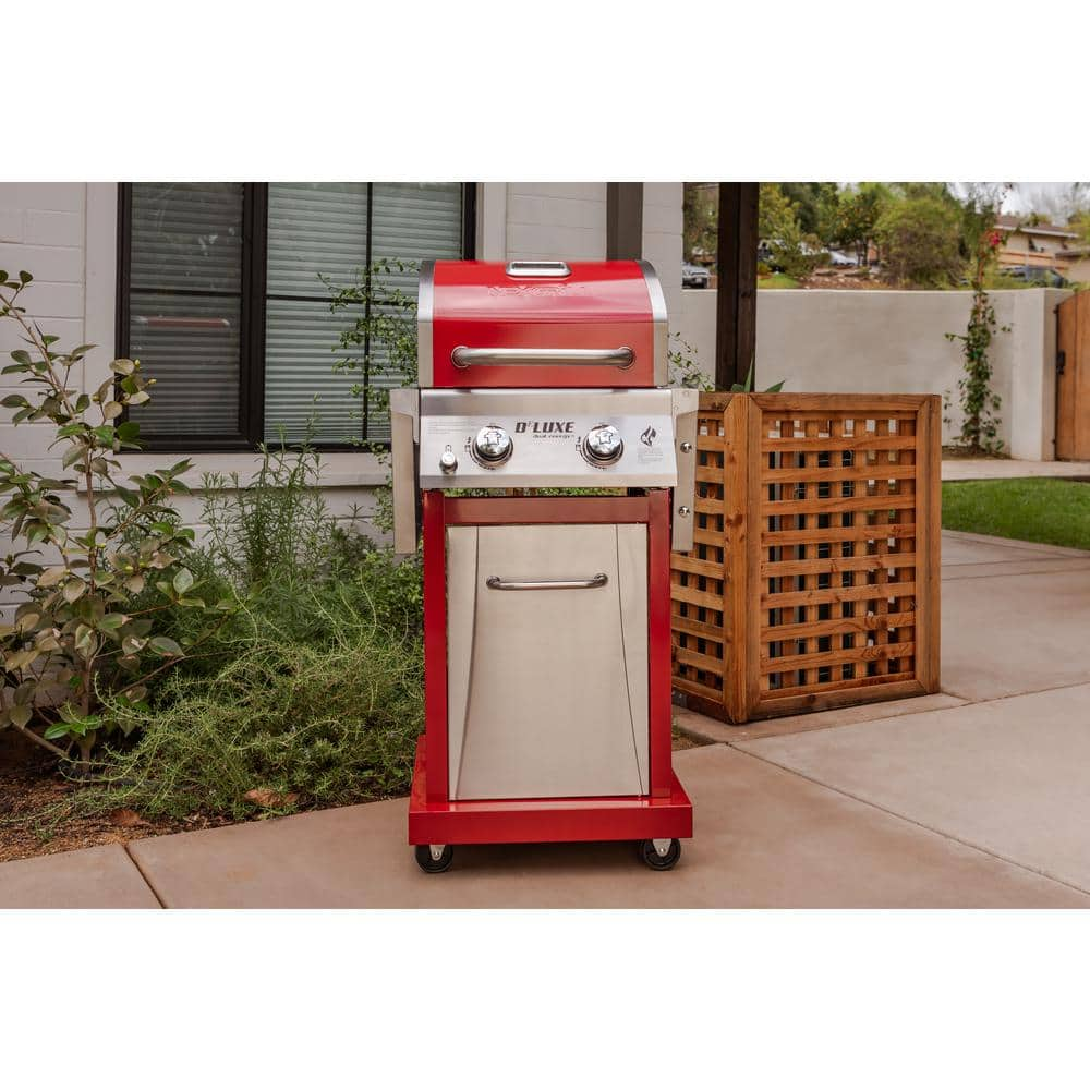 Nexgrill Deluxe 2-Burner Propane Gas Grill in Red 720-0864R