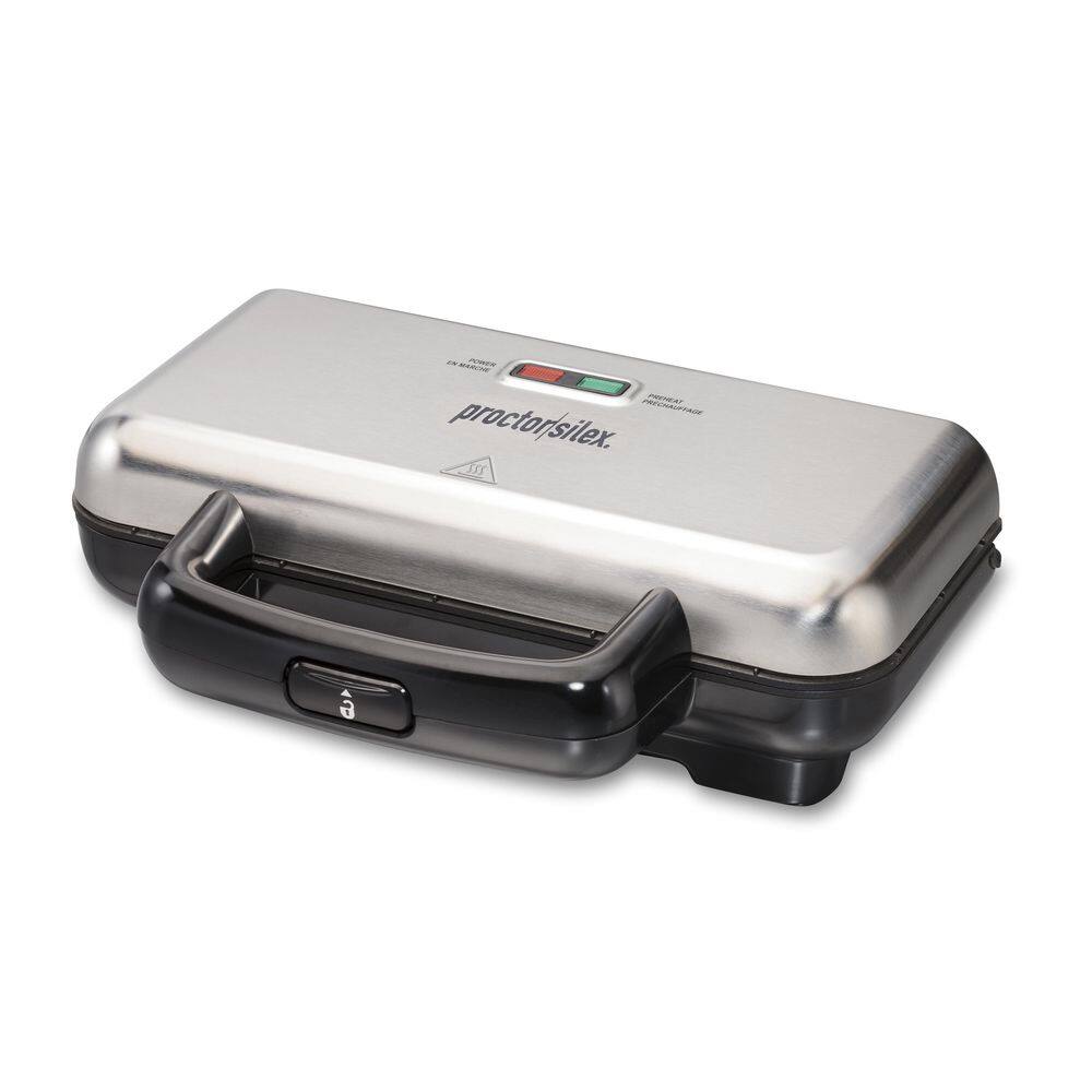 Proctor Silex 700 W Stainless Steel Deluxe Sandwich Maker 25415PS