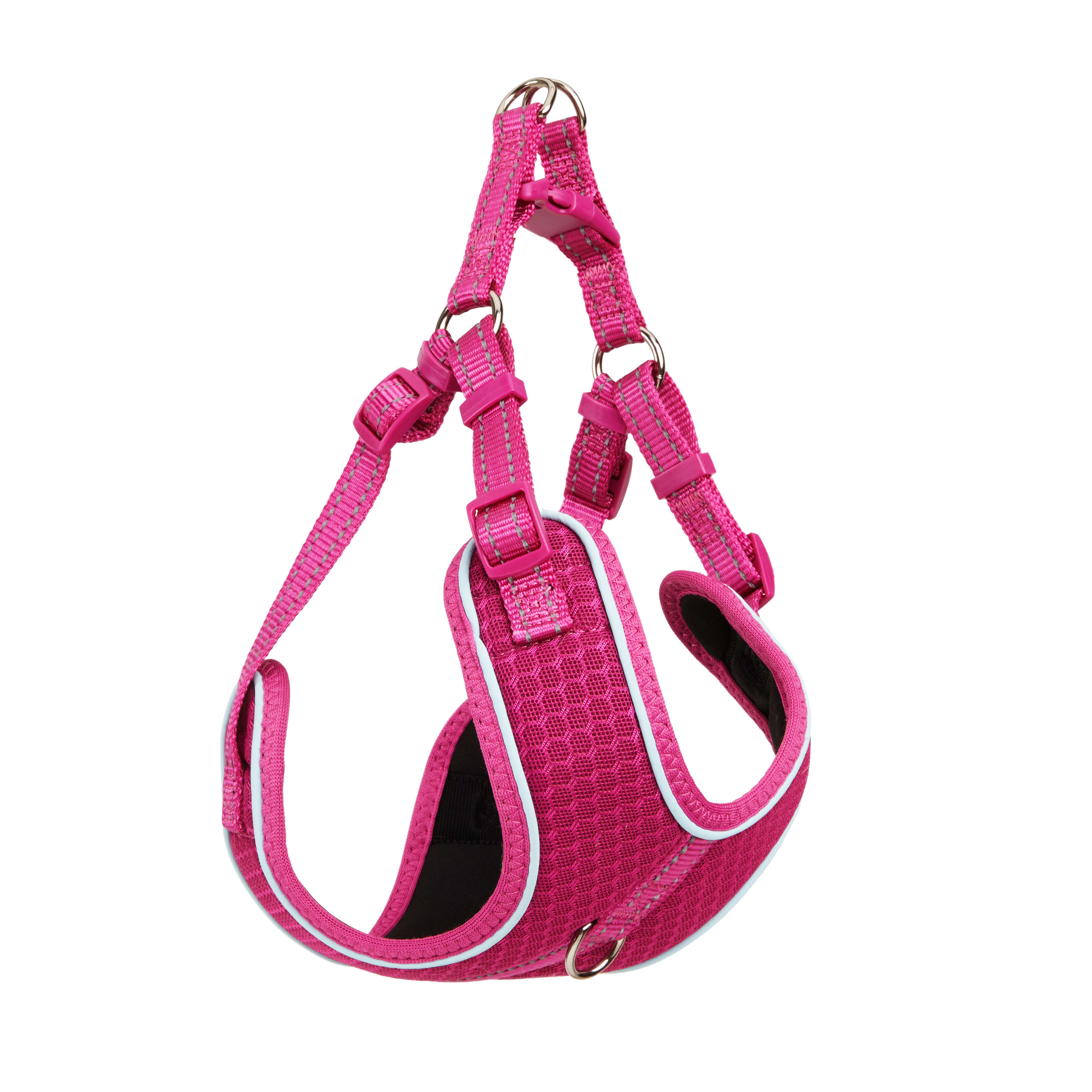 EVERYYAY Pink Reflective Trim Dog Harness， XX-Small/X-Small