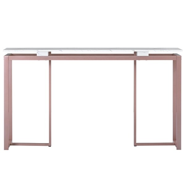 Modern Console Table Entryway Table with Metal Frame