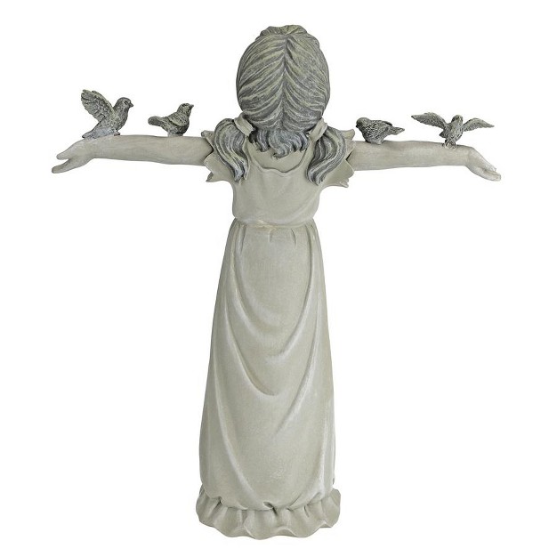 Design Toscano Basking In God x27 s Glory Little Girl Statue Medium