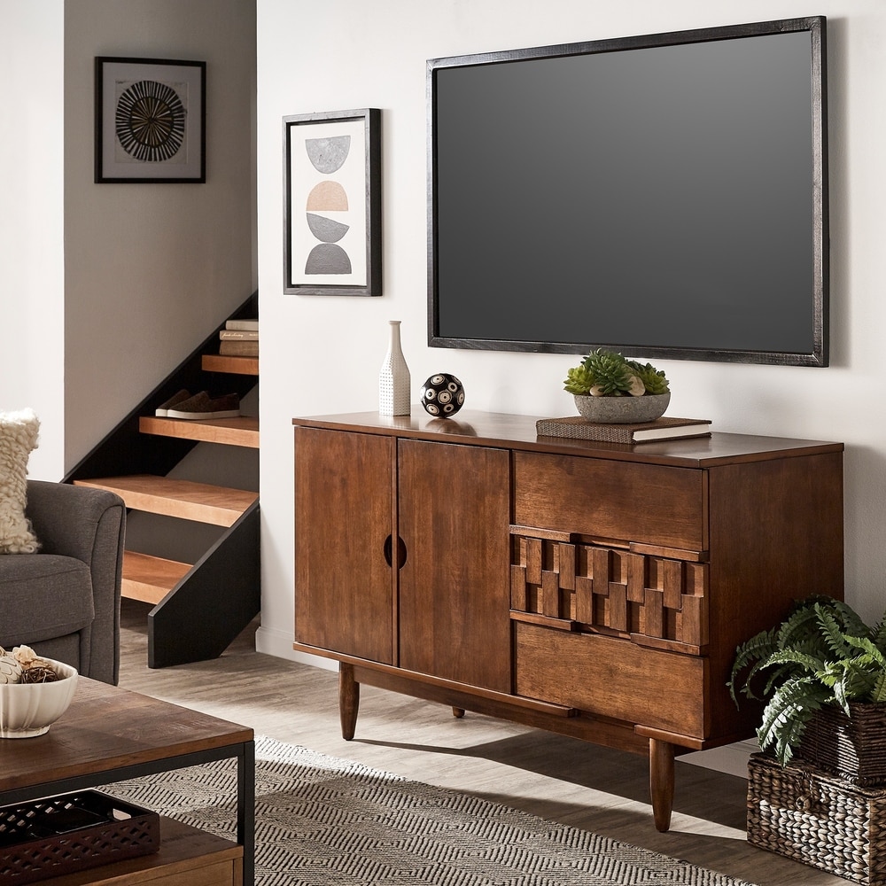 Kieran Mid Century Wood 2 Door and 3 Drawer Server by iNSPIRE Q Modern