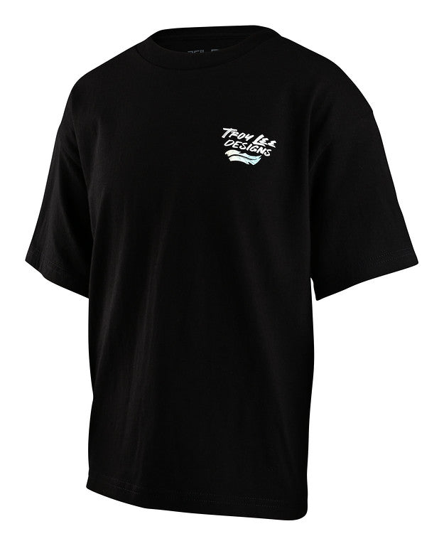Troy Lee Designs Feathers Short Sleeve Tee - Youth - Black